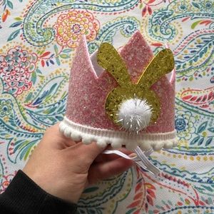 Bunny birthday infant crown